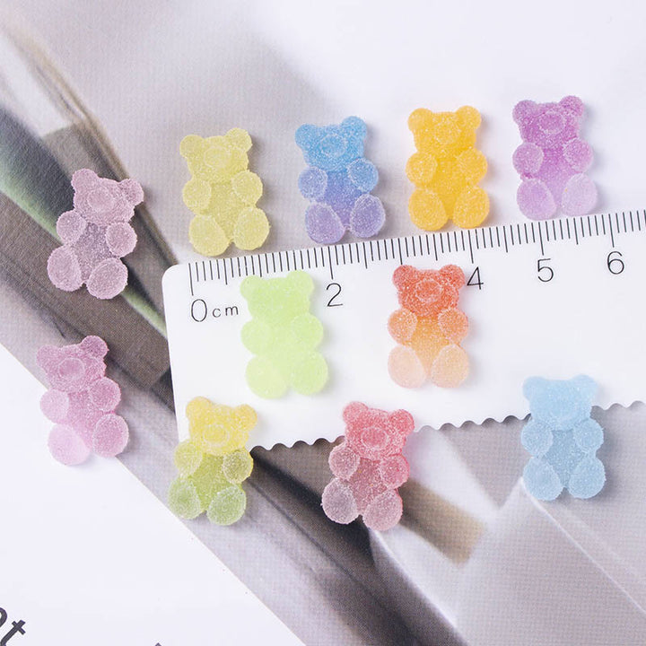 3D Cute Cartoon Bear Series Resin Sticker For DIY Journal Decor