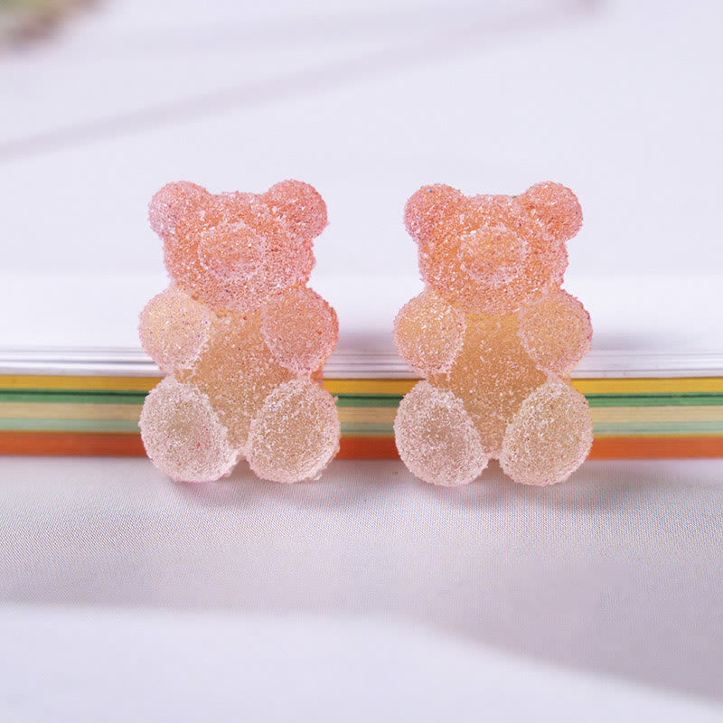 3D Cute Cartoon Bear Series Resin Sticker For DIY Journal Decor