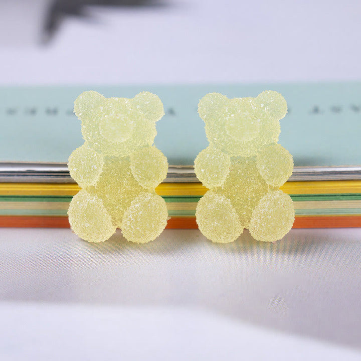 3D Cute Cartoon Bear Series Resin Sticker For DIY Journal Decor