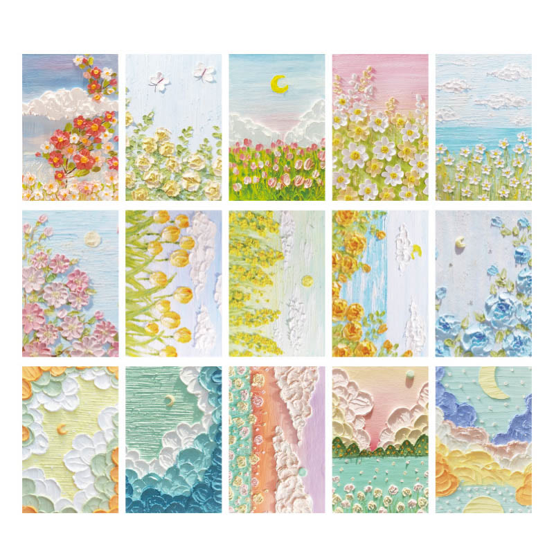 30pcs Breeze Letter Series Postcard Romantic Style For Holiday Greeting