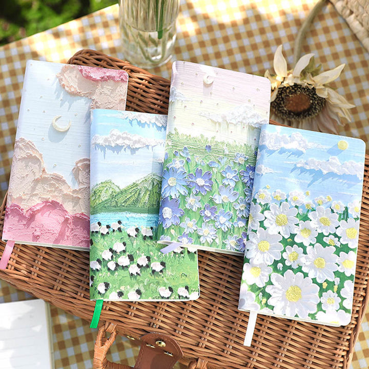 Write Romantic Series Oil Painting Cover Notebook For Journal