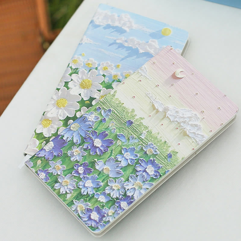 Write Romantic Series Oil Painting Cover Notebook For Journal