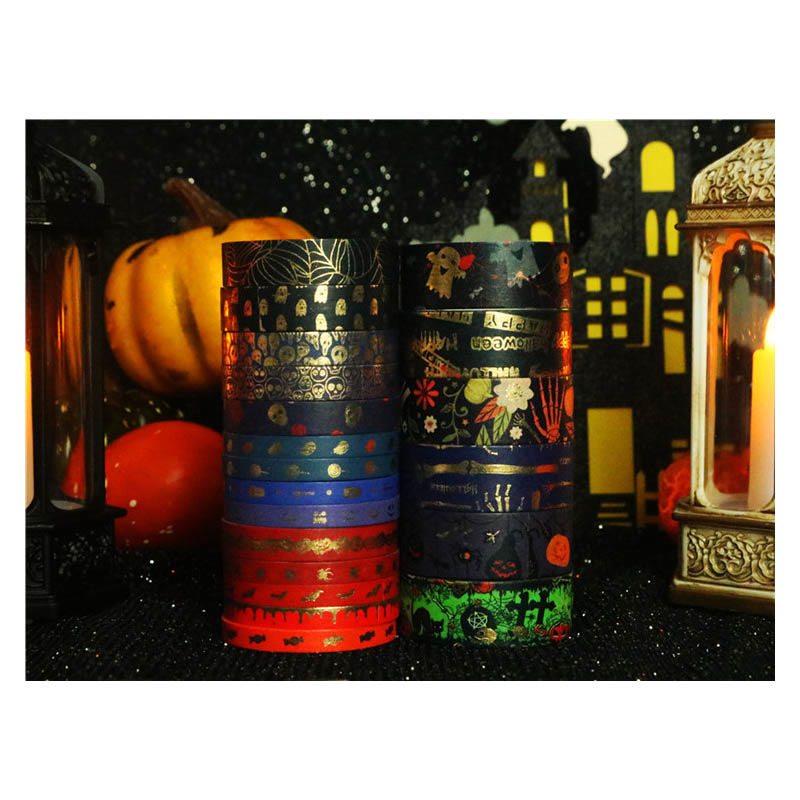 20 Rolls Set Halloween Series Washi Tape Decorative Scrapbook Tape