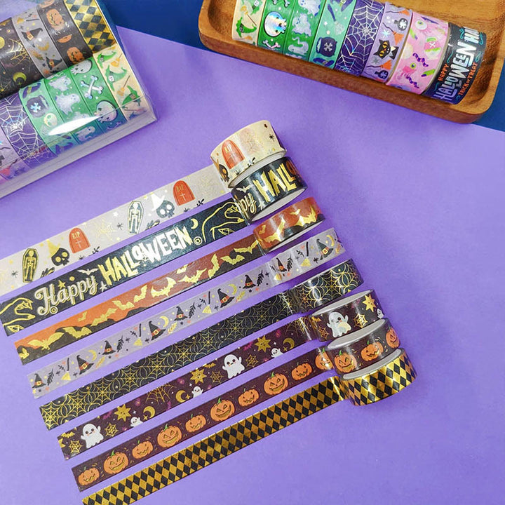 16 Rolls Set Halloween Series Washi Tape Decorative Scrapbook Tape