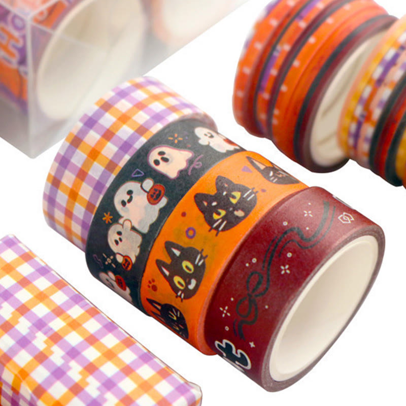 11 Rolls Set Halloween Series Washi Tape Decorative Scrapbook Tape