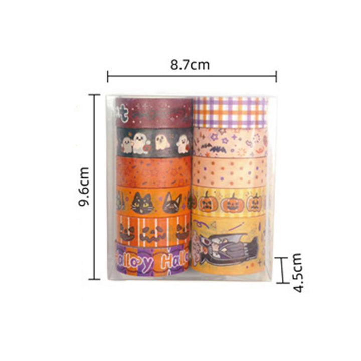 11 Rolls Set Halloween Series Washi Tape Decorative Scrapbook Tape