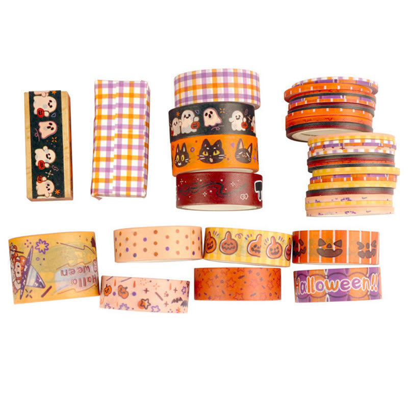 11 Rolls Set Halloween Series Washi Tape Decorative Scrapbook Tape