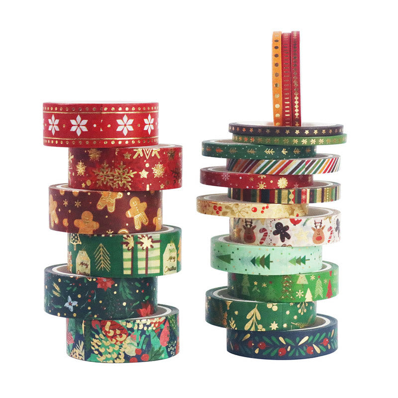 21 Rolls Set Christmas Series Washi Tape Decorative Scrapbook Tape