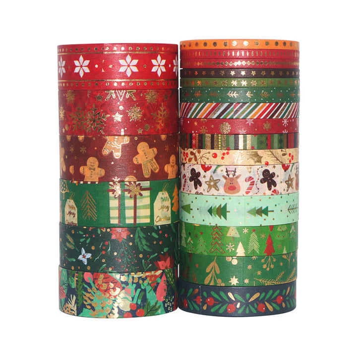 21 Rolls Set Christmas Series Washi Tape Decorative Scrapbook Tape