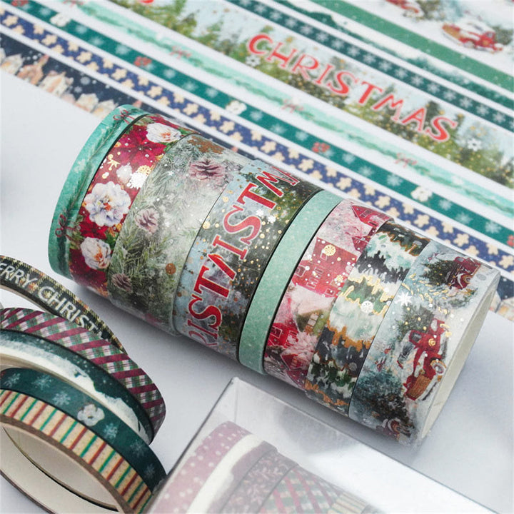 24 Rolls Set Christmas Series Washi Tape Decorative Scrapbook Tape