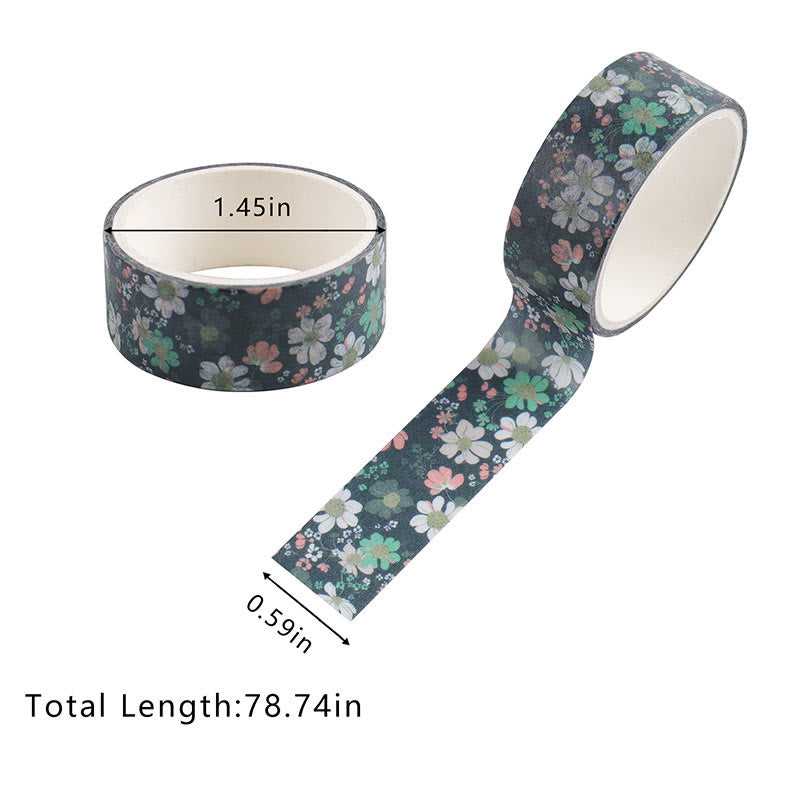 24 Rolls Set Floral Print Series Washi Tape Scrapbook Tape