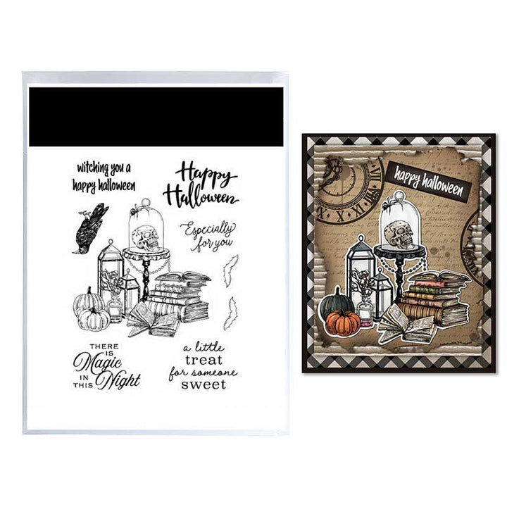 Halloween Theme Stamp Cutting Dies Set For Handmade Postcard Crafts