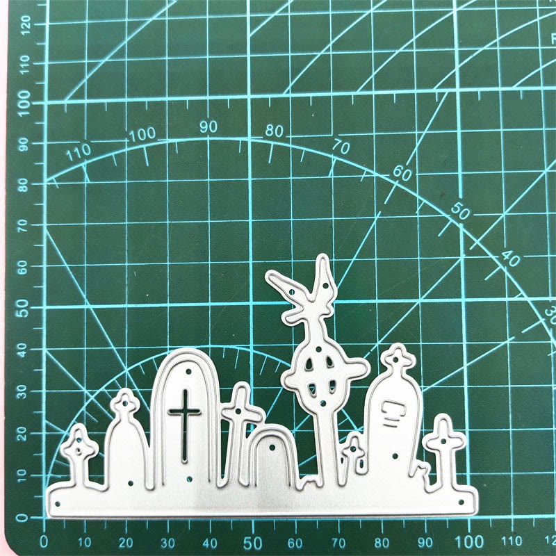 Halloween Grave Cutting Dies Set For Handmade Postcard Crafts