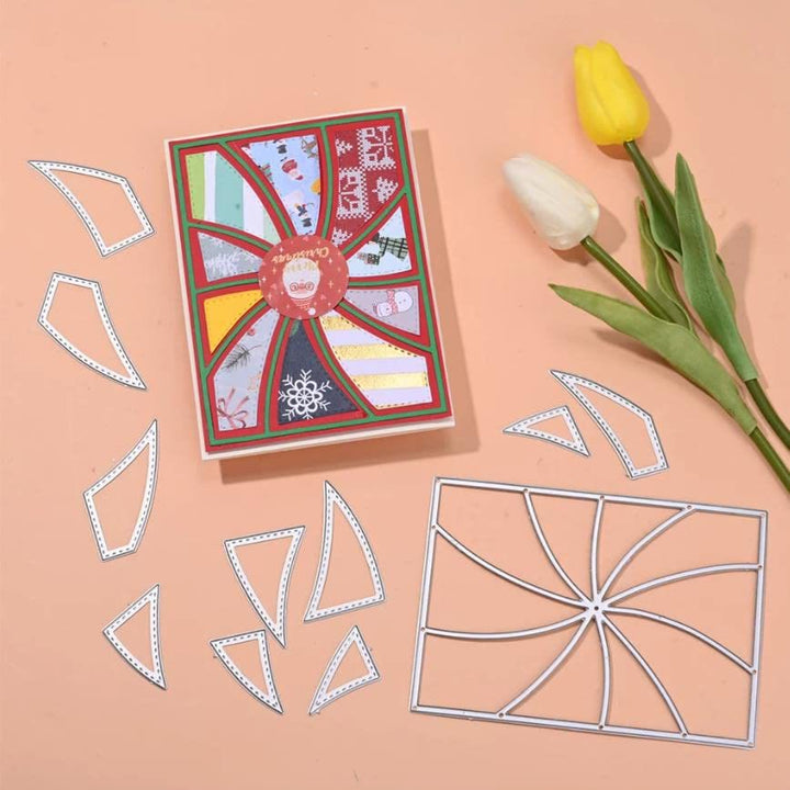 With Rotating Border Cutting Dies For Handmade Postcard Crafts