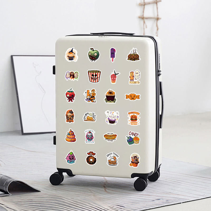 100pcs Halloween Food Series Sticker For DIY Journal Decor