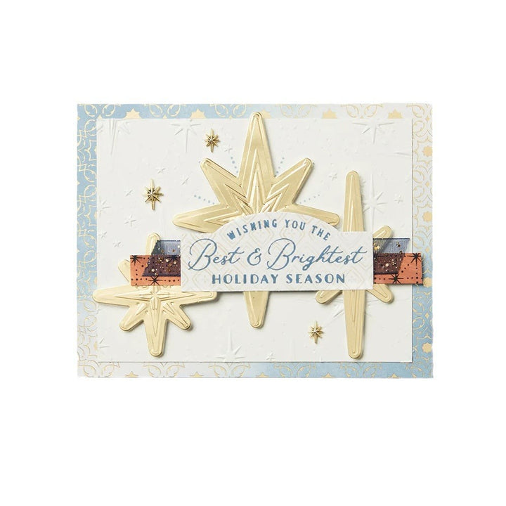 Pentagram Christmas Stamp Cutting Dies Set For Handmade Greeting Cards