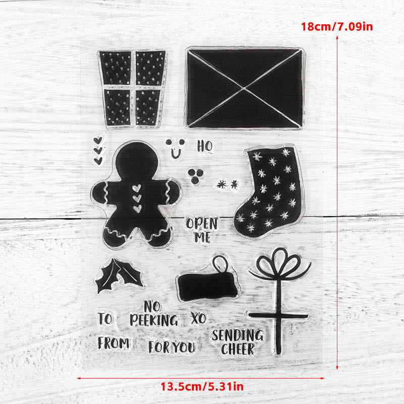 Christmas Gift Stamp Cutting Dies Set For Handmade Greeting Cards