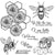 Flowers And Bees Stamp Cutting Dies Set For Handmade Greeting Crafts