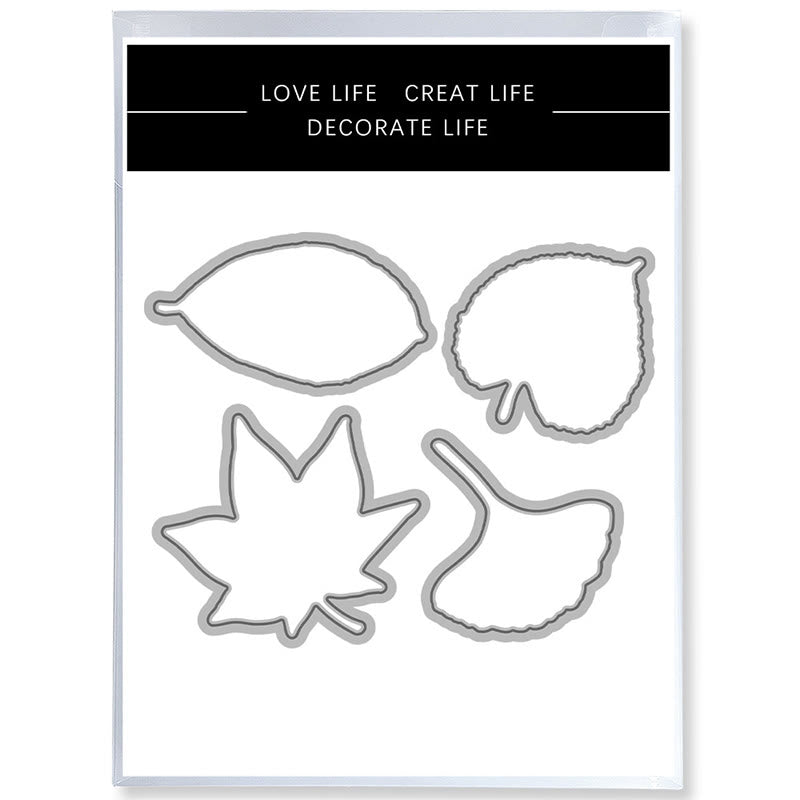 Leaf And Fern Stamp Cutting Dies Set For Handmade Greeting Cards