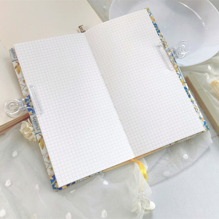 A5/ A6 Cute Lemon Pattern Cloth Cover For Journal Notebook