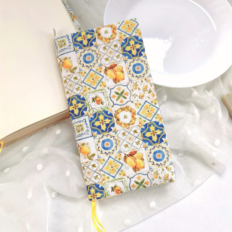 A5/ A6 Cute Lemon Pattern Cloth Cover For Journal Notebook