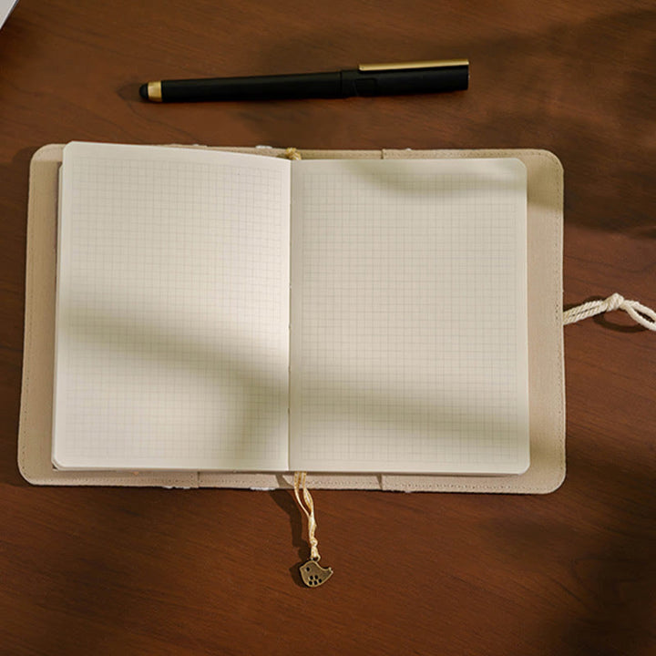 A6/ A5 Color Stitching Cloth Cover Notebook For Journal