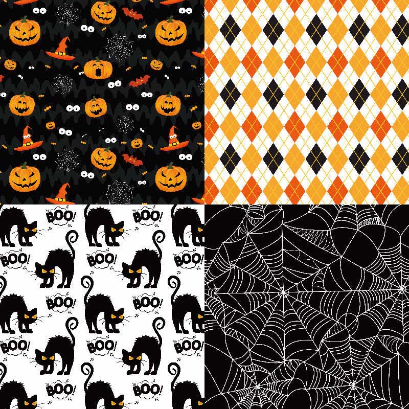 Happy Halloween Series Paper Set Funny Pumpkin Decorative Journaling Paper