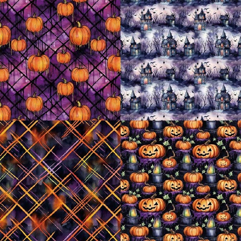 Halloween Ghost Series Paper Set Funny Pumpkin Decorative Journaling Paper