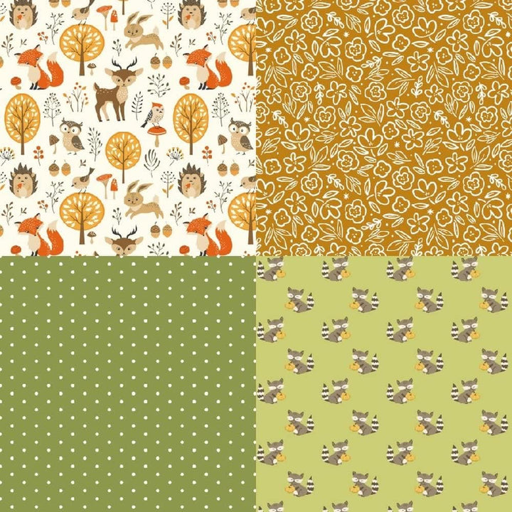 Thanksgiving Series Paper Set Cartoon Pattern Decorative Journaling Paper