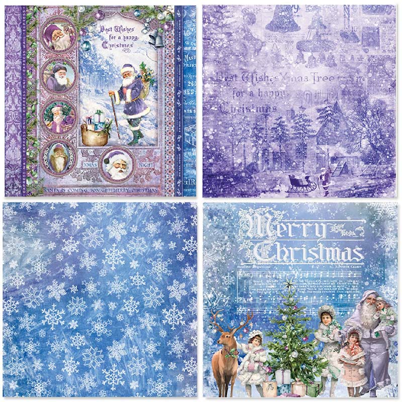 Father Christmas Series Paper Set Warm Winter Decorative Journaling Paper