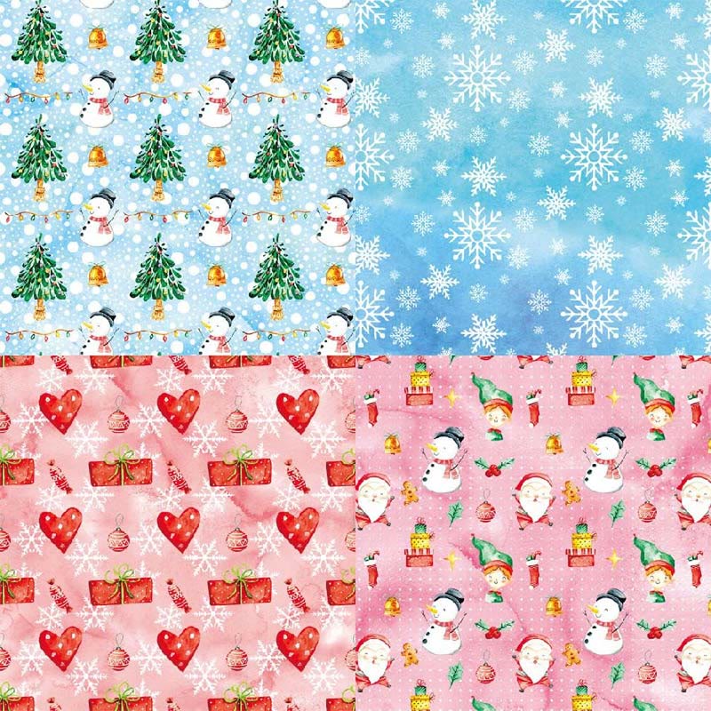 Merry Christmas Series Paper Set Best Season Decorative Journaling Paper