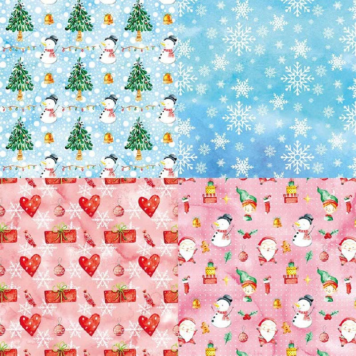 Merry Christmas Series Paper Set Best Season Decorative Journaling Paper