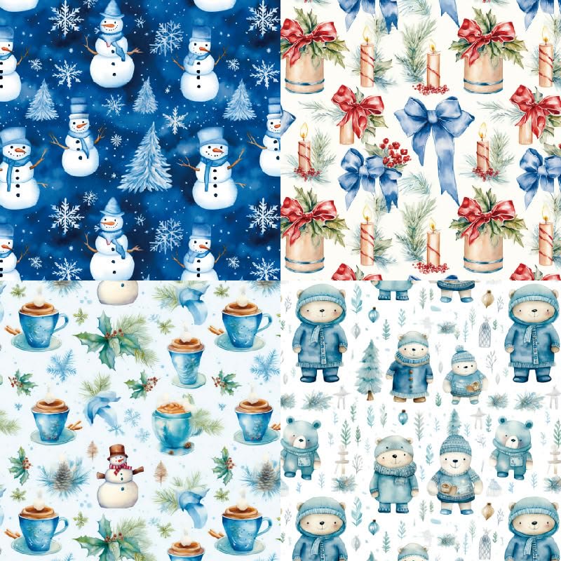 Merry Christmas Series Paper Set Let It Snow Decorative Journaling Paper