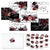 24pcs Set Ancient Flower Bat Greeting Cards With Envelopes And Stickers