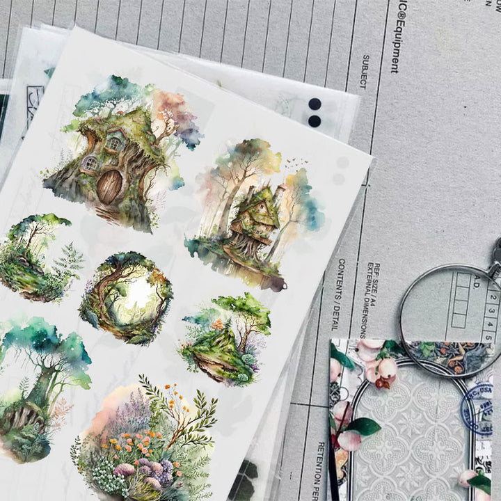 Spirit Of The Forest Series Sticker For DIY Journal Decor