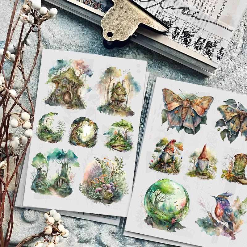 Spirit Of The Forest Series Sticker For DIY Journal Decor