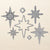 Snowflake Star Silicone Clear Stamps and Metal Cutting Dies Set