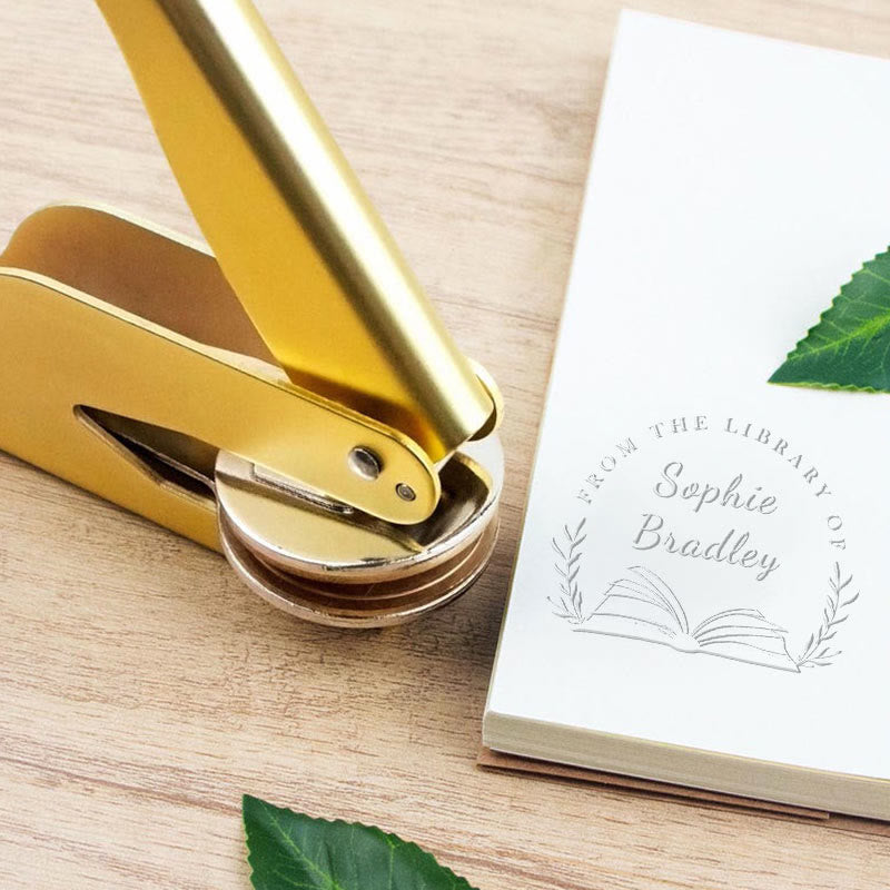 Personalized Opening Magazine Book Embosser With Name For Writers ...