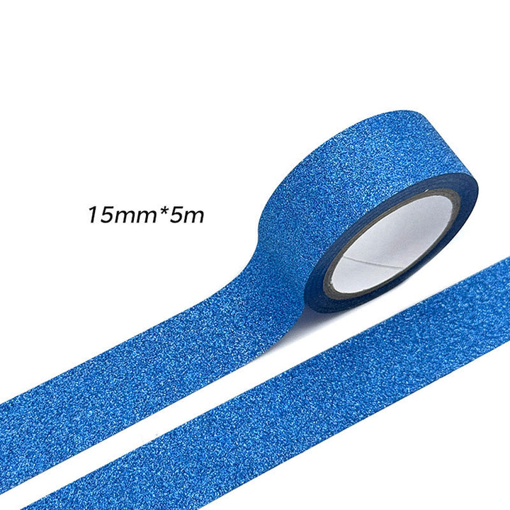 Glitter Film Tape Stickers Solid Color Tape Multiple Color Options