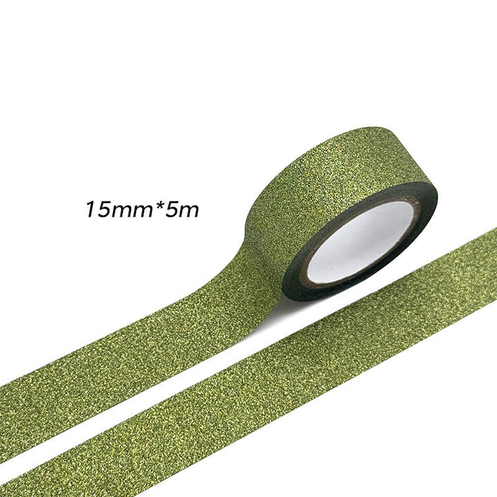 Glitter Film Tape Stickers Solid Color Tape Multiple Color Options