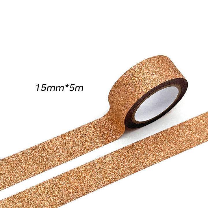 Glitter Film Tape Stickers Solid Color Tape Multiple Color Options