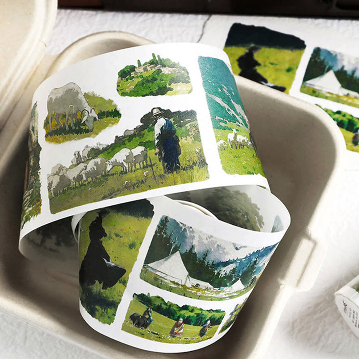 The Wilderness Series Scenery Washi Tape Loop Sticker for DIY Crafts