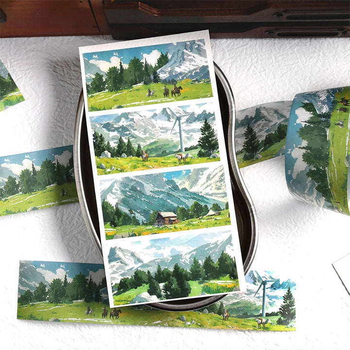 The Wilderness Series Scenery Washi Tape Loop Sticker for DIY Crafts