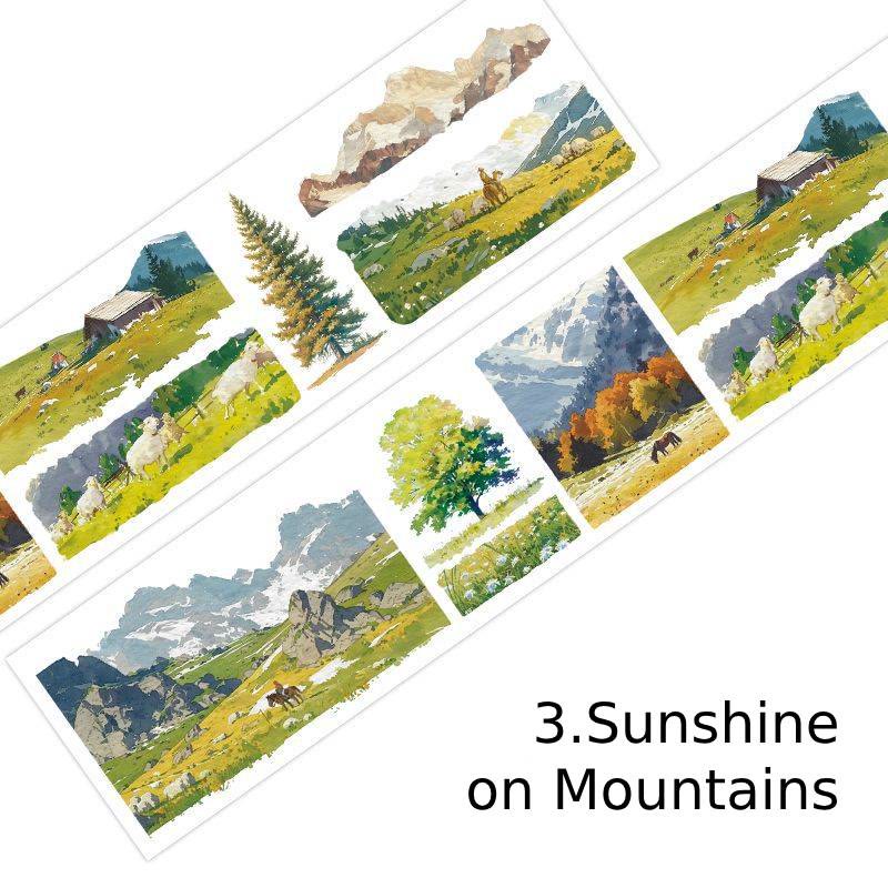 The Wilderness Series Scenery Washi Tape Loop Sticker for DIY Crafts