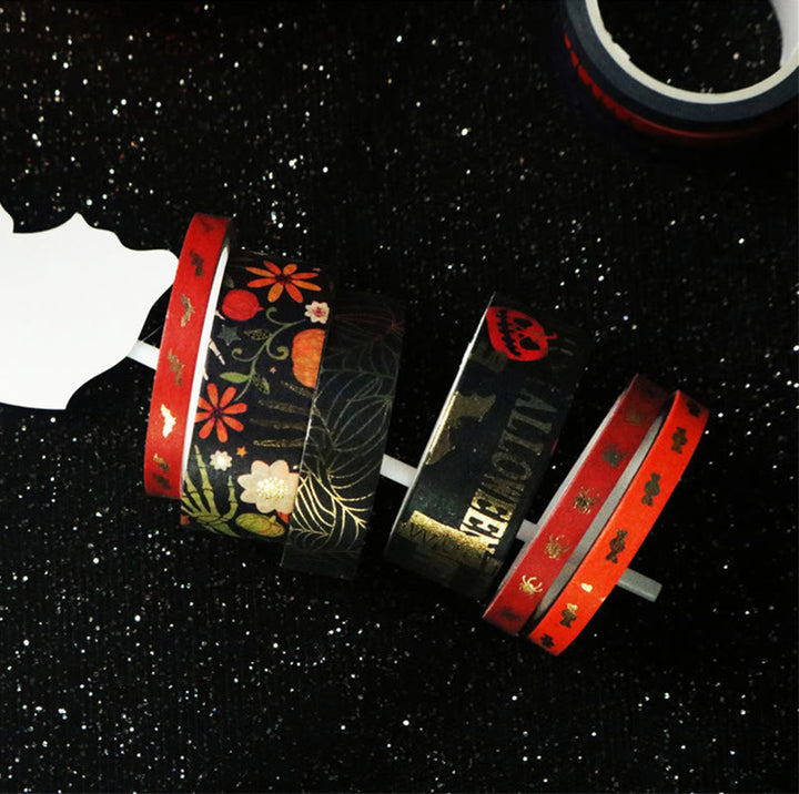 20 Rolls Set Halloween Holiday Thriller Decorative Tape DIY Scrapbook Decor