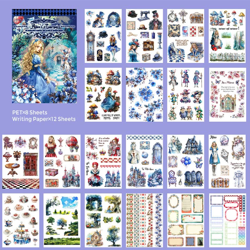 European Figures Series Sticker Book For DIY Journal Decor