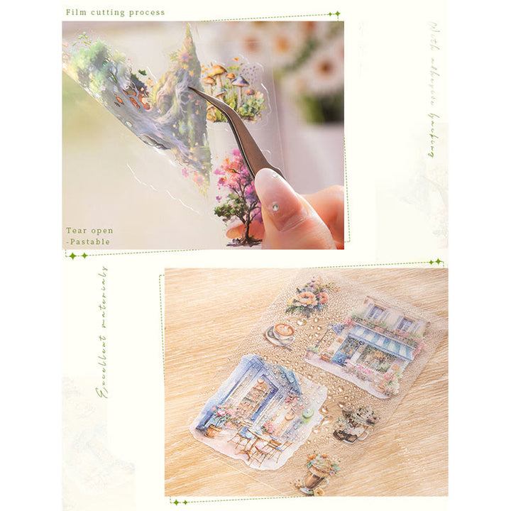 My Secret Garden Series Sticker Book For DIY Journal Decor