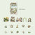 Garden Landscape Book Series Sticker For DIY Journal Decor