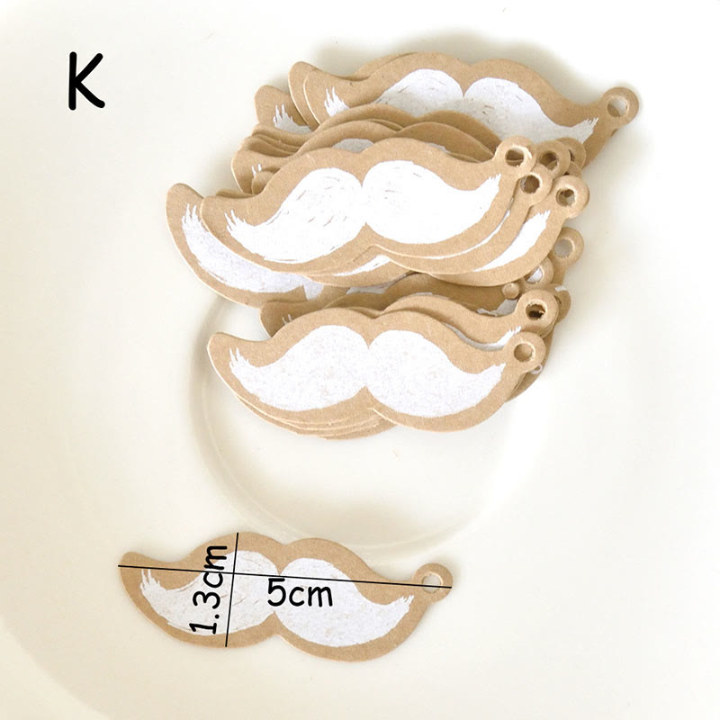 50 Pieces Mini Kraft Paper Gift Tags Christmas Labels Packaging Supplies