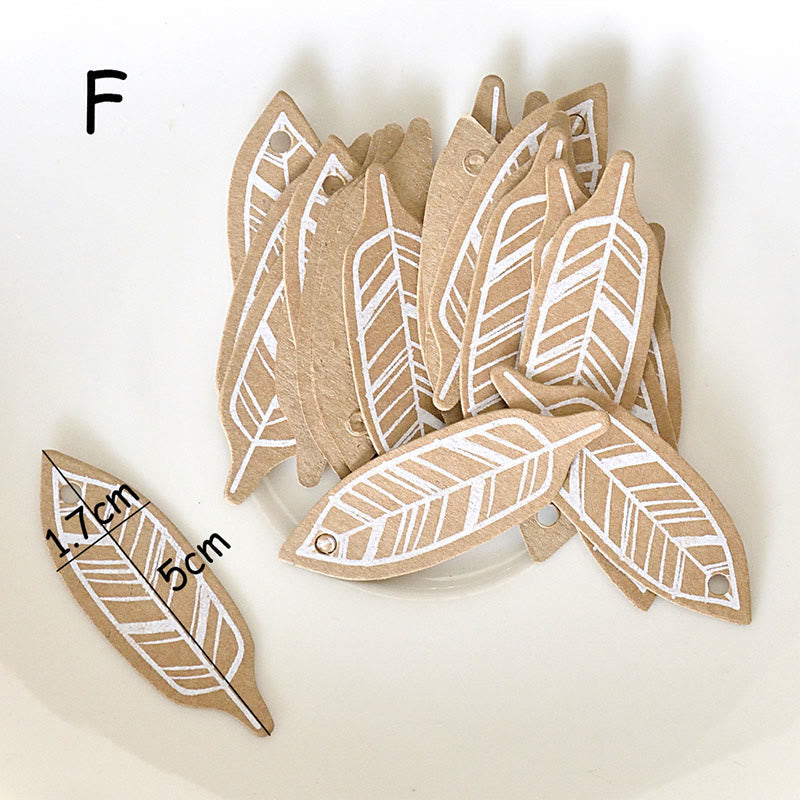 50 Pieces Mini Kraft Paper Gift Tags Christmas Labels Packaging Supplies